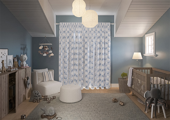 Flying Ace, Clear Sky - Made to Measure Curtains - Image 15